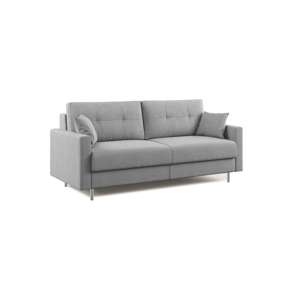 Canapé convertible en microfibre détachable 168 cm gris
