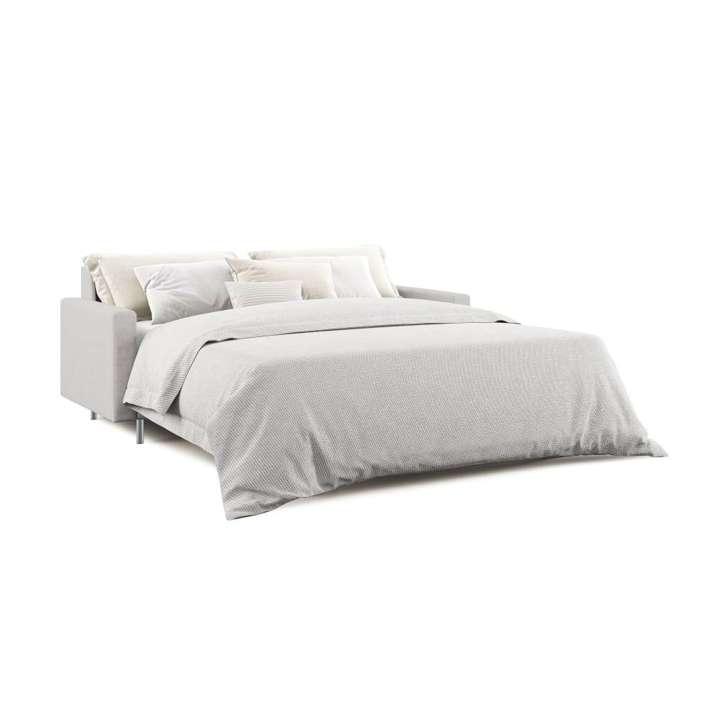 Canapé convertible en microfibre détachable 208 cm gris clair
