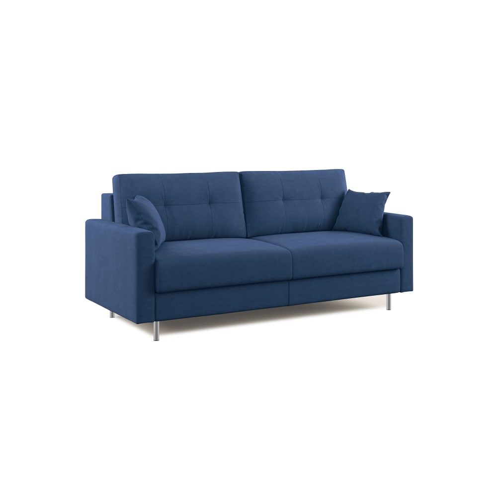 Canapé convertible en microfibre détachable 208 cm bleu