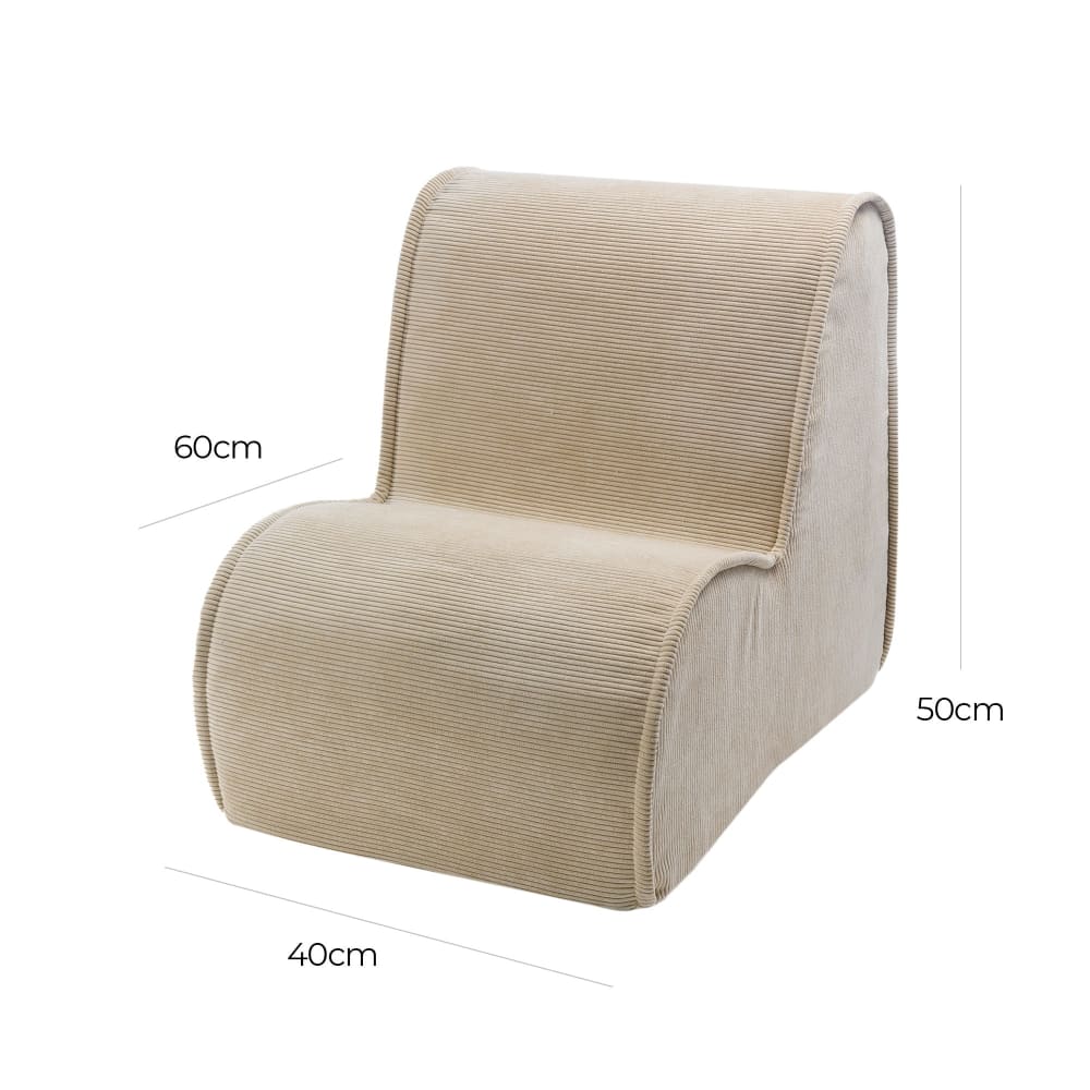 Pouf Chambre Enfant - Fauteuil Poire Confortable (MeowBaby) - Image 2