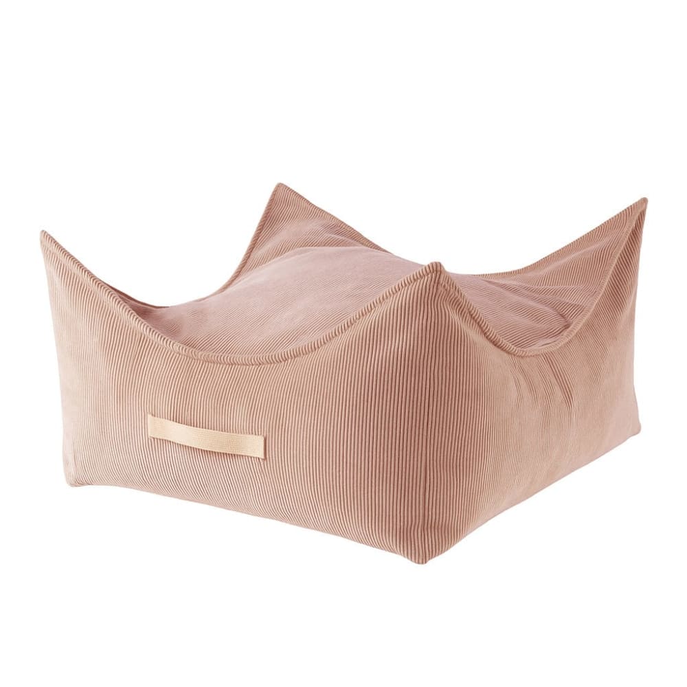 Coussin de sol carré enfant en velours côtelé fin, brique Coussin de sol carré enfant en velours côtelé fin, brique