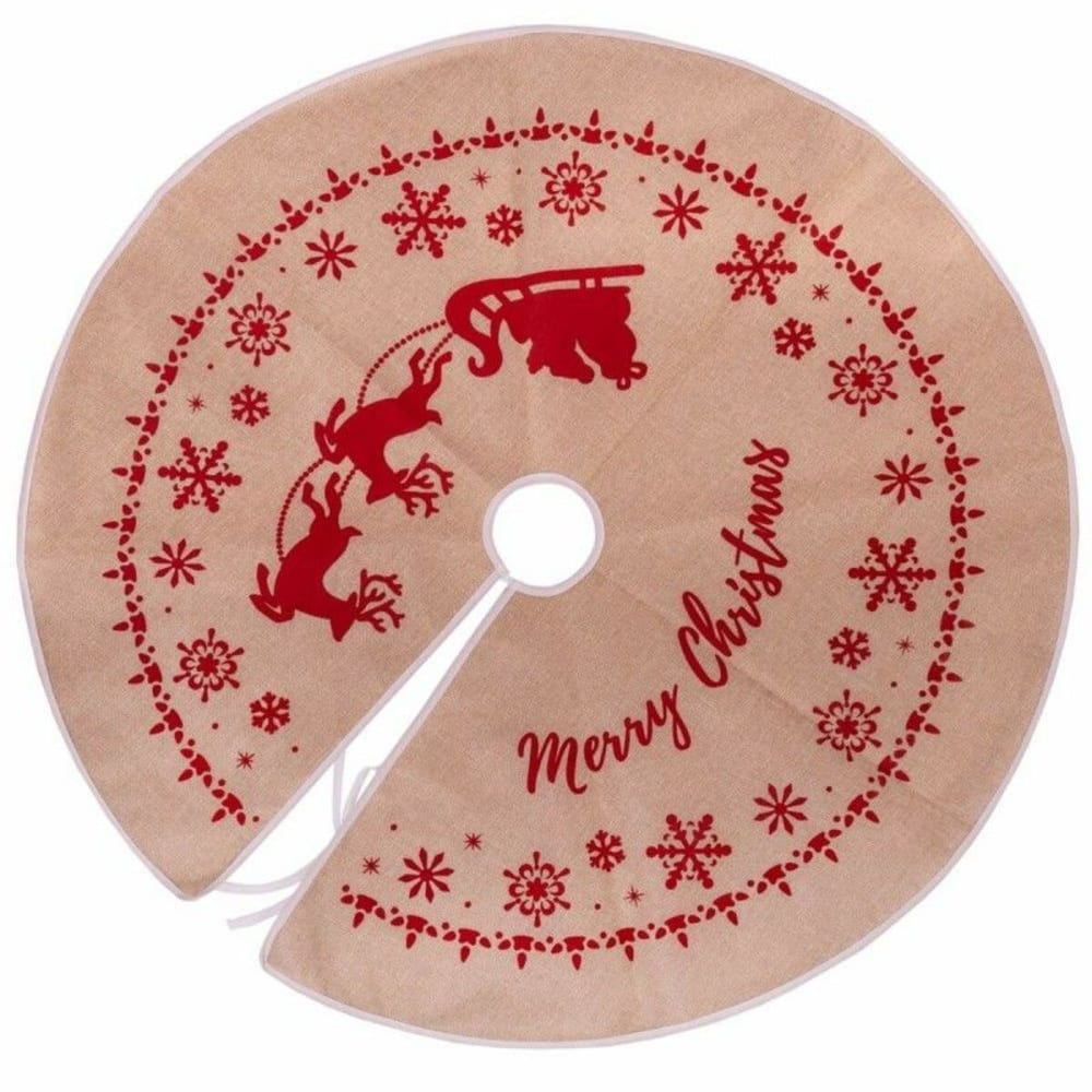 Couvre-pied de sapin de noël en jute - Maisons du Monde
