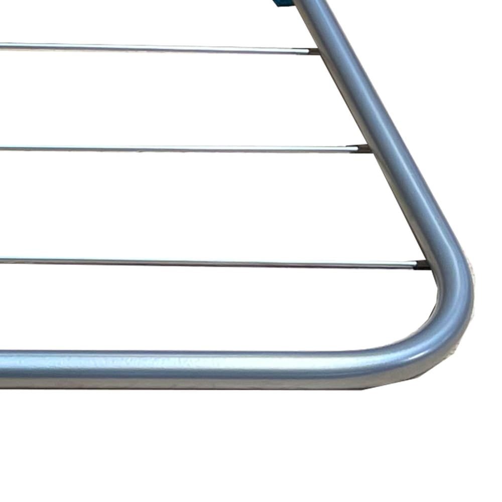 Séchoir à linge pliant pour balcon et radiateur bleu et gris — vue 4