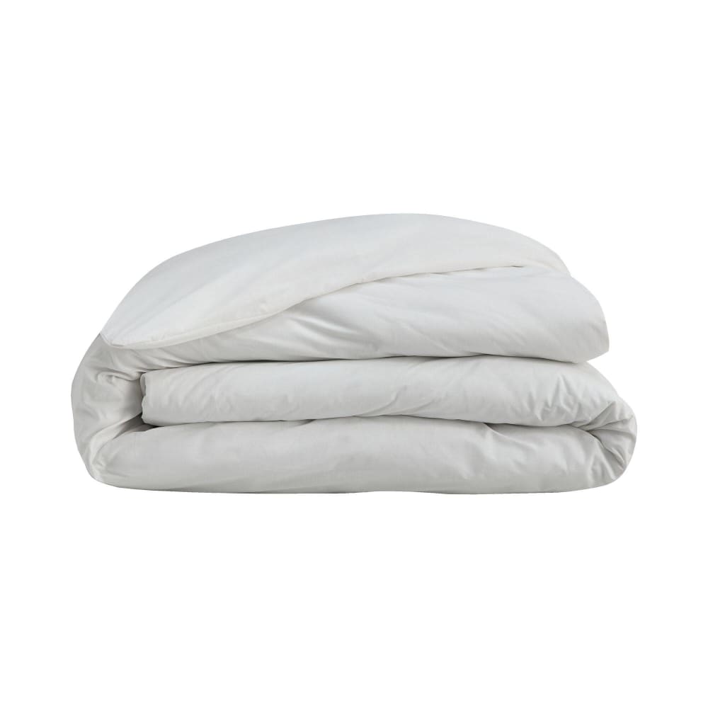 Housse de couette en coton bio blanc 140 x 200 cm - Maisons du Monde