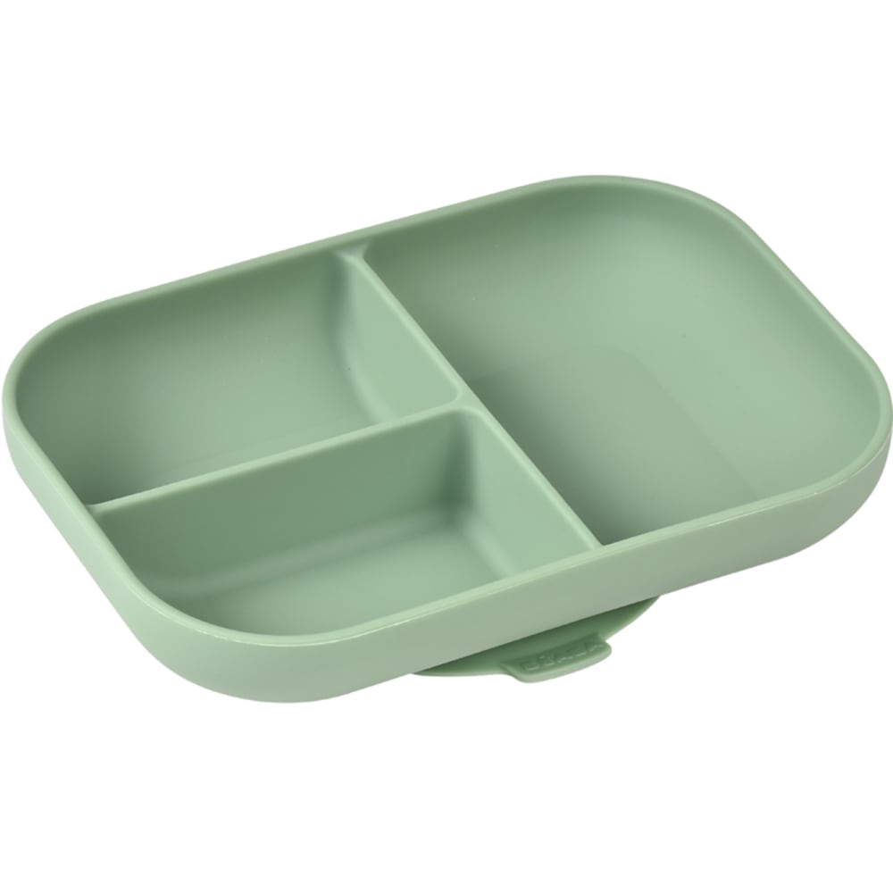 Assiette compartimentée à ventouse en silicone
