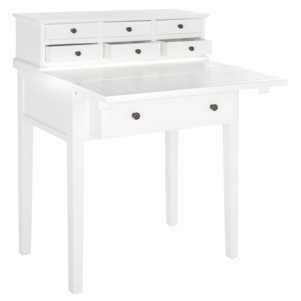 Bureau en peuplier, blanc
