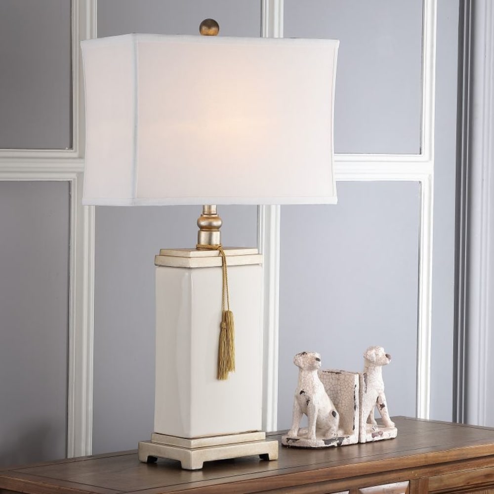 Lampe de table en céramique, beige