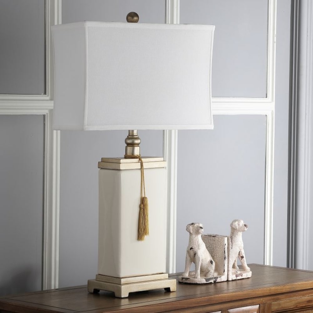Lampe de table en céramique, beige — vue 3