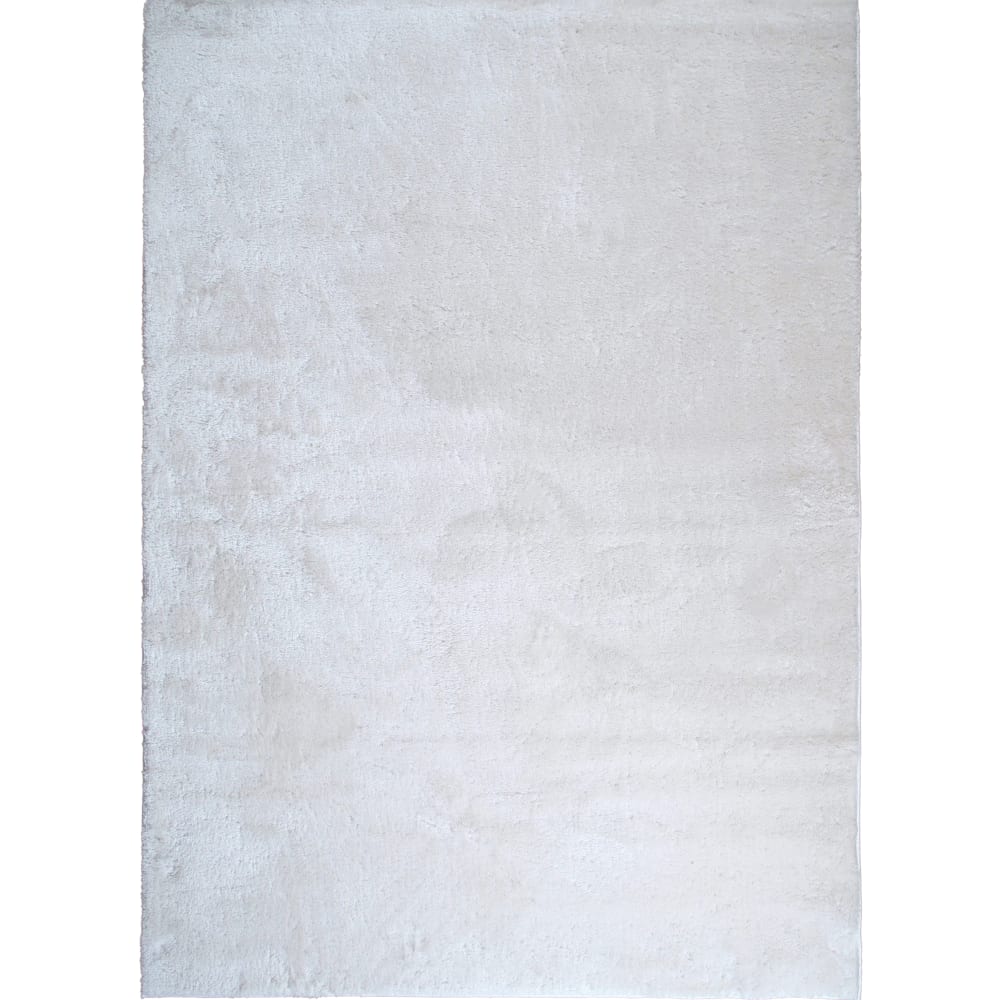 Tapis doux antidérapant blanc uni 160x220 — vue 3