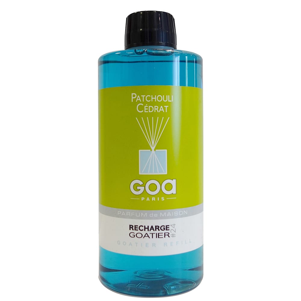Recharge tier patchouli - plastique bleu