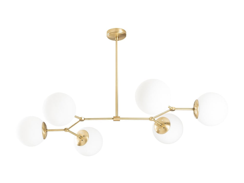 Suspension et lustre métal doré — vue 3