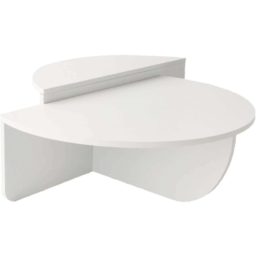 Table basse en aggloméré  blanc