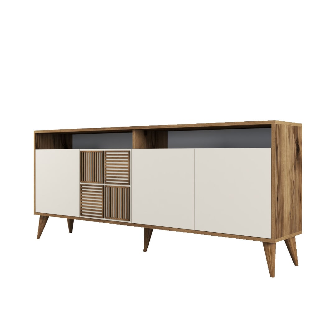 Habitat & Jardin Buffetschrank aus style modern Beige Holz