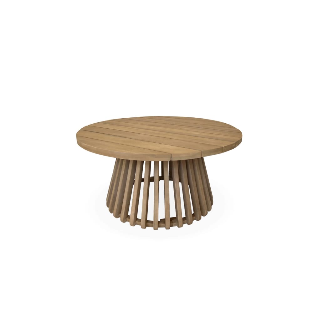 Table basse de jardin en bois, intérieur/extérieur
