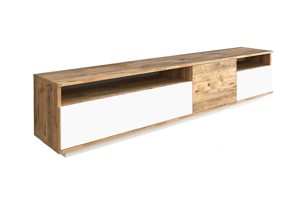Meuble tv panneau de particule naturel clair Meuble tv panneau de particule naturel clair