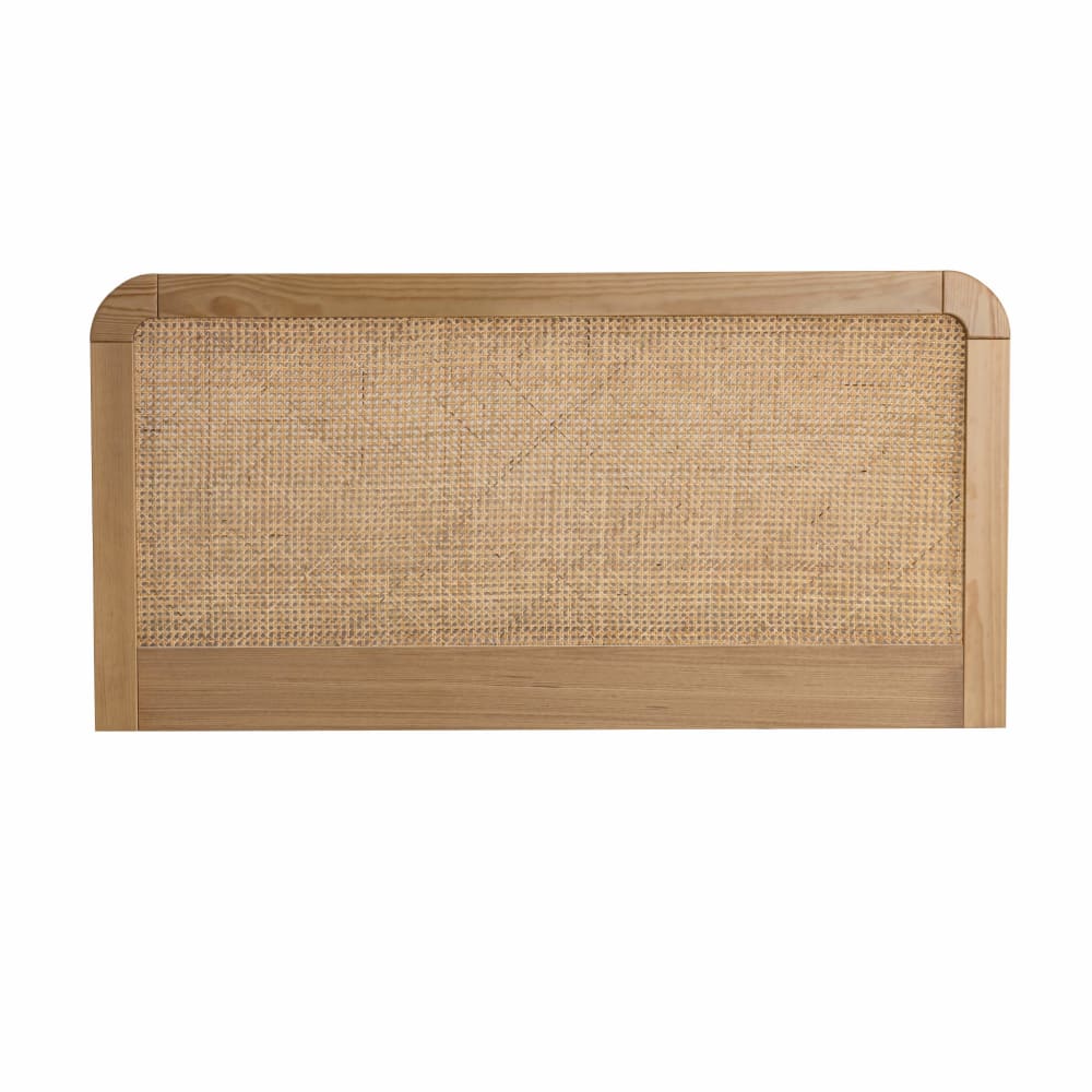 Tête de lit en cannage et bois 140cm