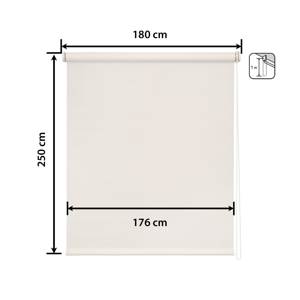 Store enrouleur motorisé premium beige 180 x 250 cm