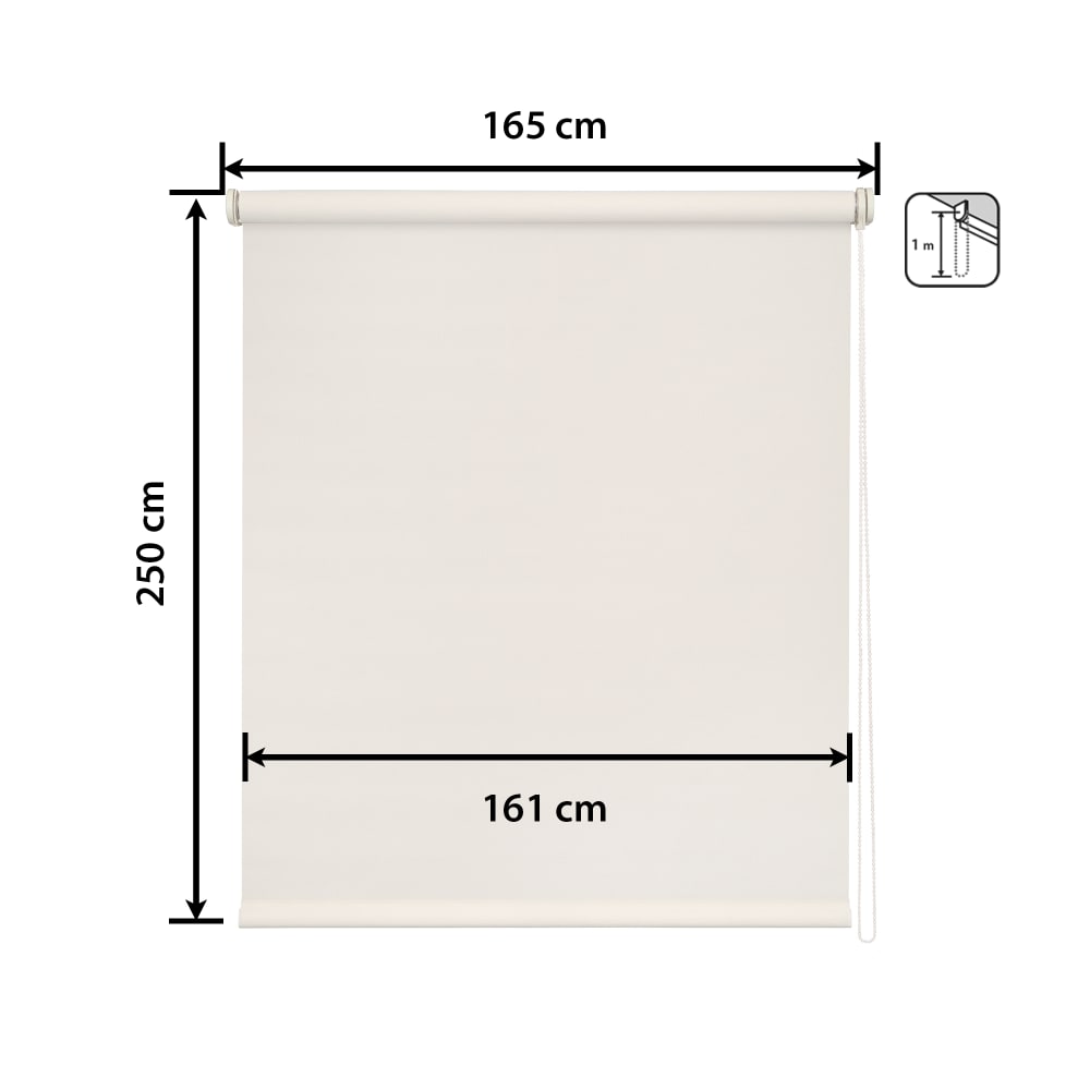 Store enrouleur motorisé premium beige 165 x 250 cm