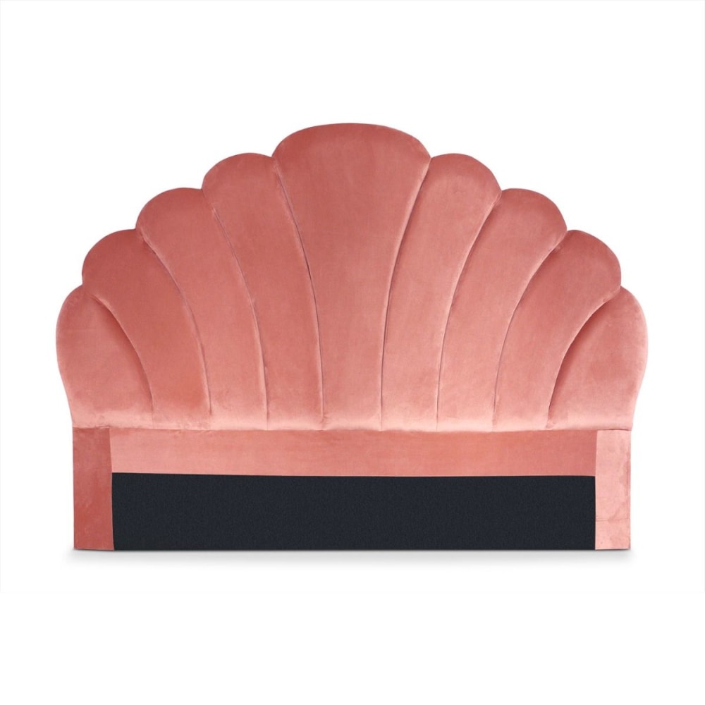 Tête de lit 140 cm velours - rose