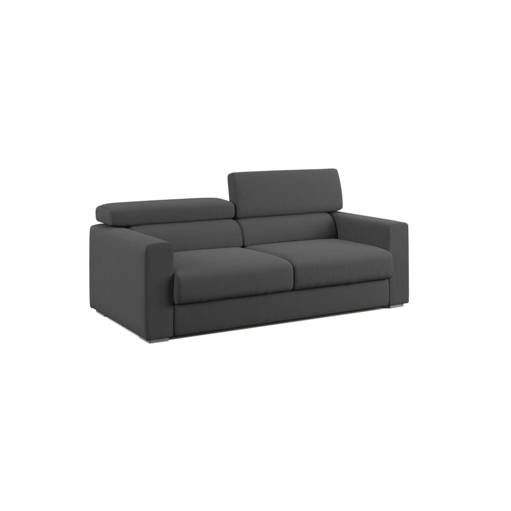 Canapé avec pouf amovible 158 cm anthracite