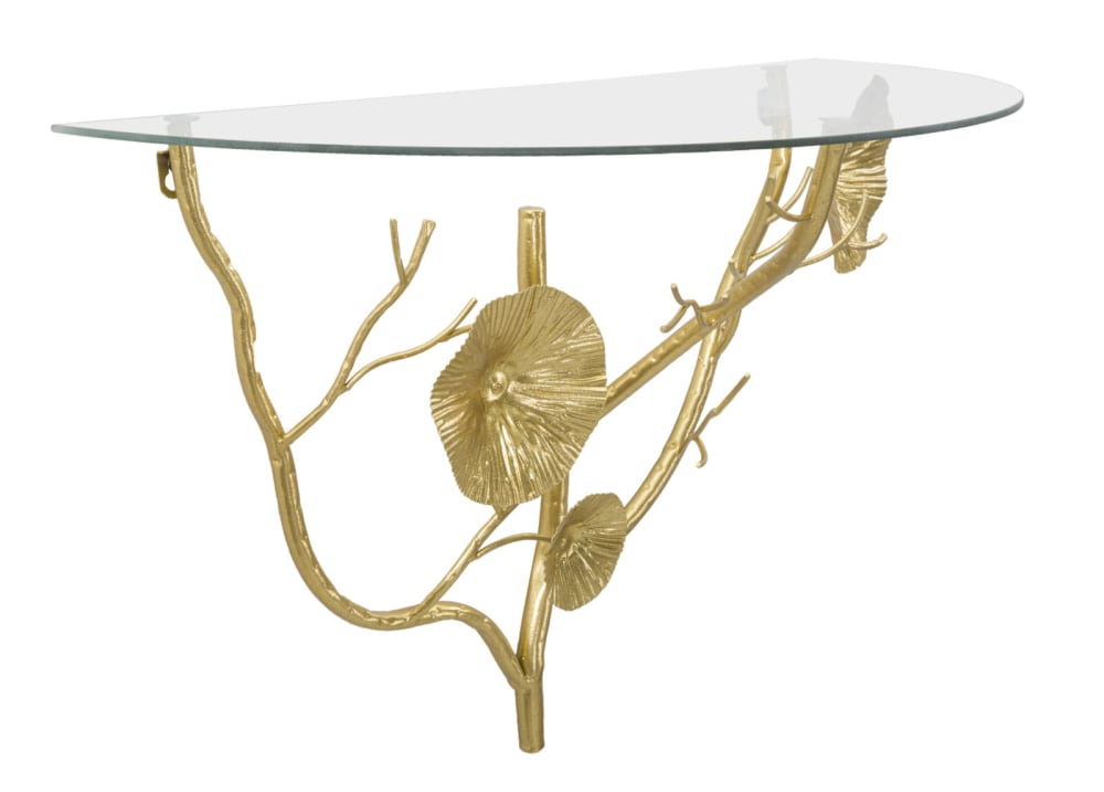 Table de chevet suspendue en métal 60x30x40 cm