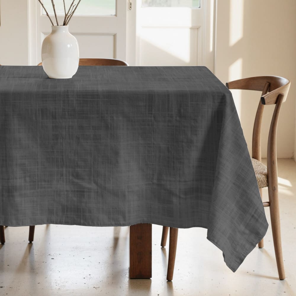 Nappe anti-taches en coton Gris - 100x155 cm