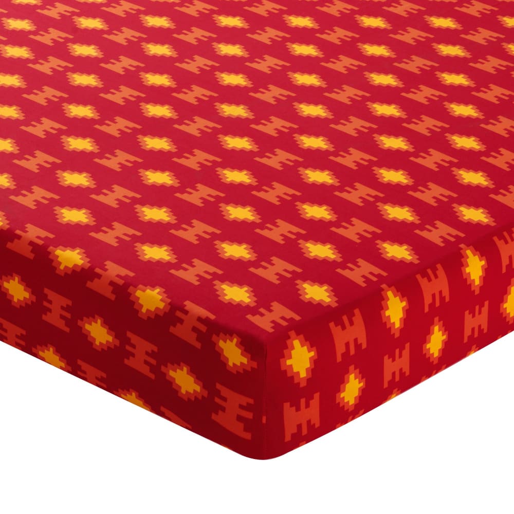 Drap-housse en coton multicolore 160x200x28cm