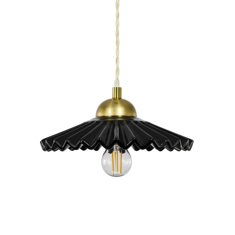 Suspension en céramique, textile torsadé et métal — vue 4