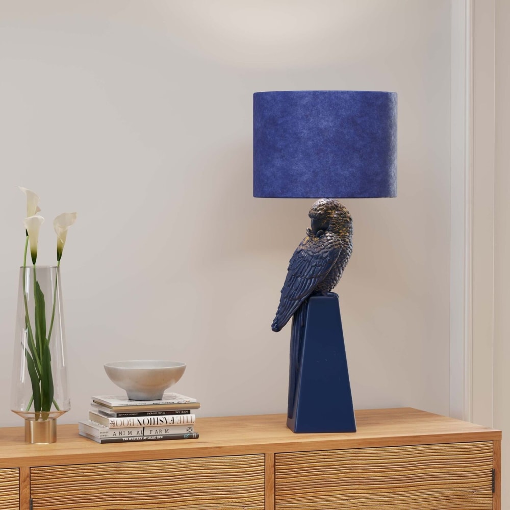 Lampe perroquet en acier bleu — vue 3
