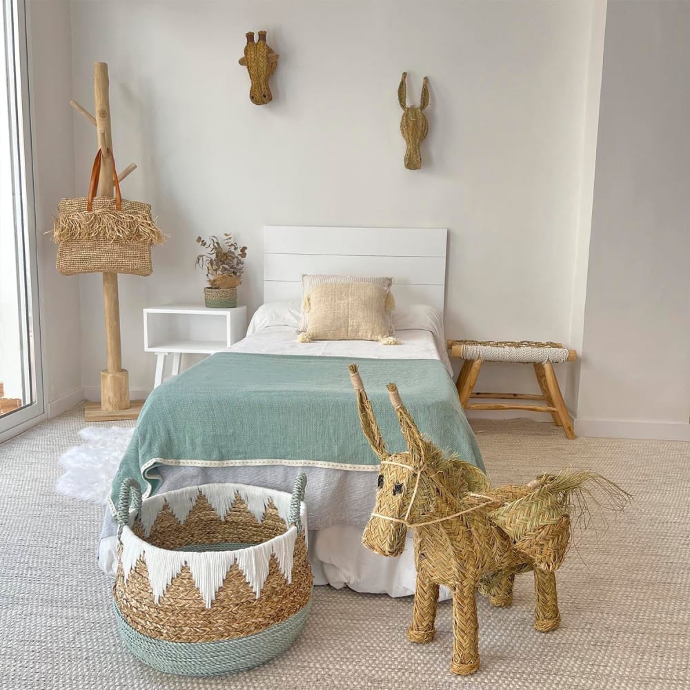 Âne décoratif en sparte 50x70x35cm (NATYAL) - Image 1