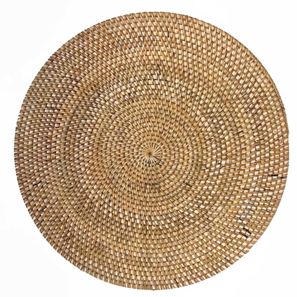 Pack de 6 sets de table ronds en rotin 35cm