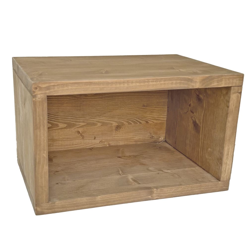 Table de chevet suspendue en bois massif couleur chêne 40x25cm