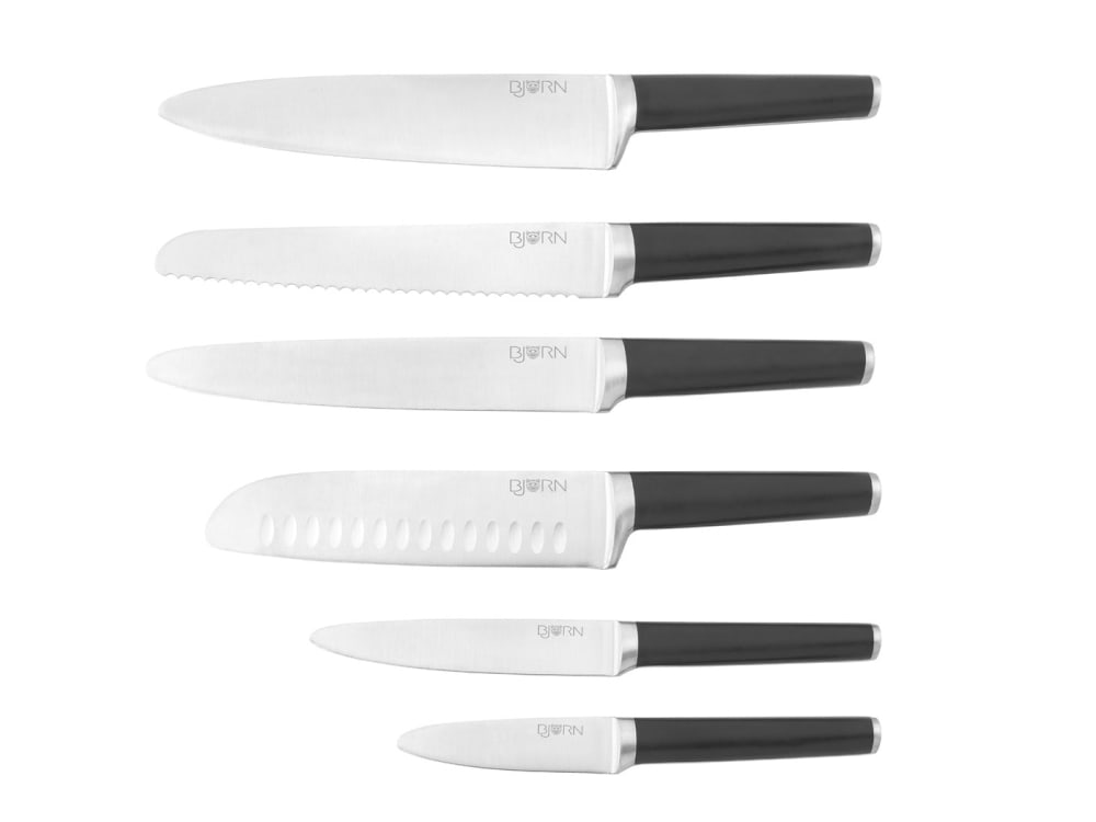 Björn 6er Set Küchenmesser JONA Schwarz Edelstahl