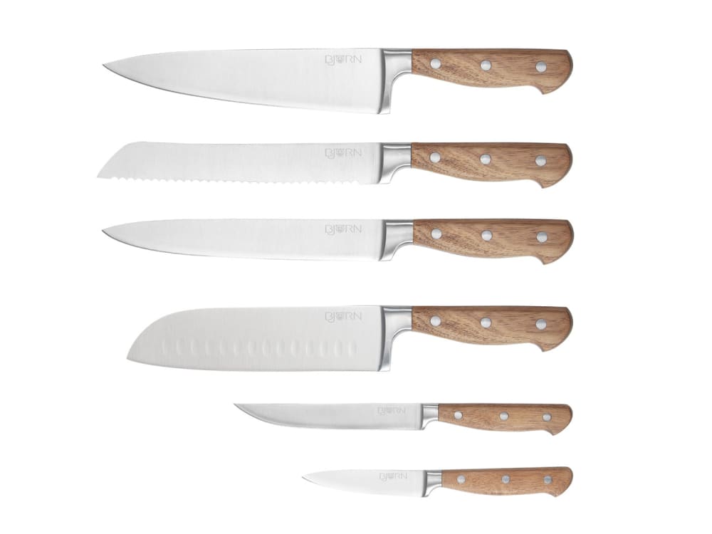 Lot 6 couteaux - inox