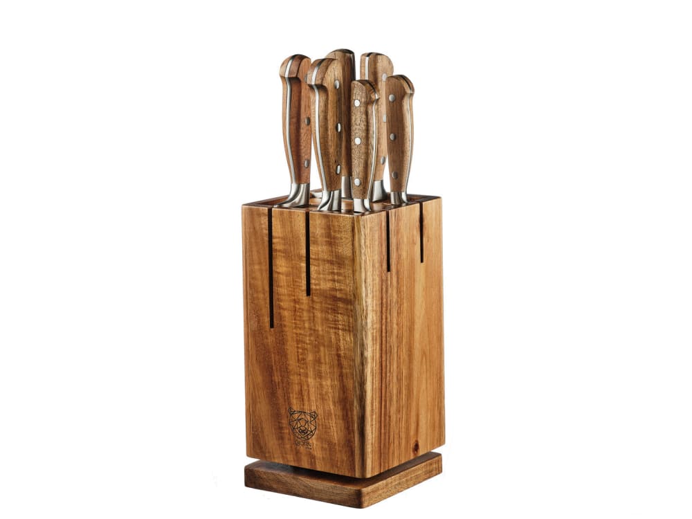 bloque de cuchillos de cocina jakob skagen - 7 piezas
