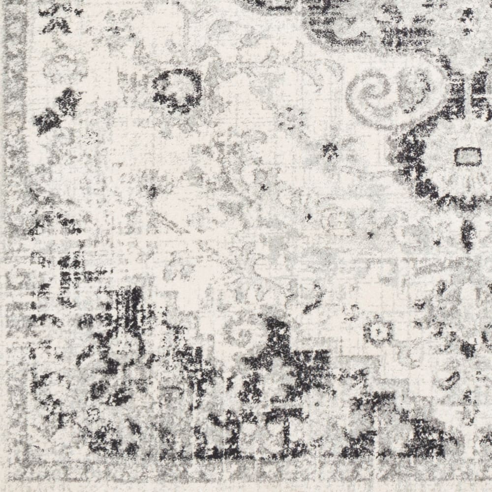 Tapis vintage oriental gris/noir 200x275 — vue 4