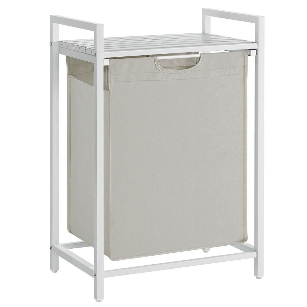 Calicosy Panier à linge 1 compartiment - l50 cm - gris clair - Panneau De Particules