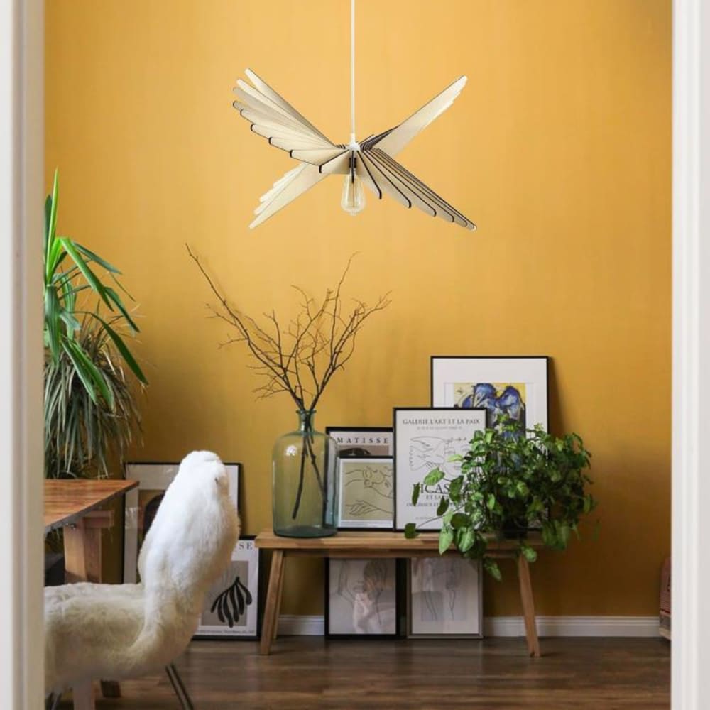 Suspension bois fsc diamètre 65cm bois