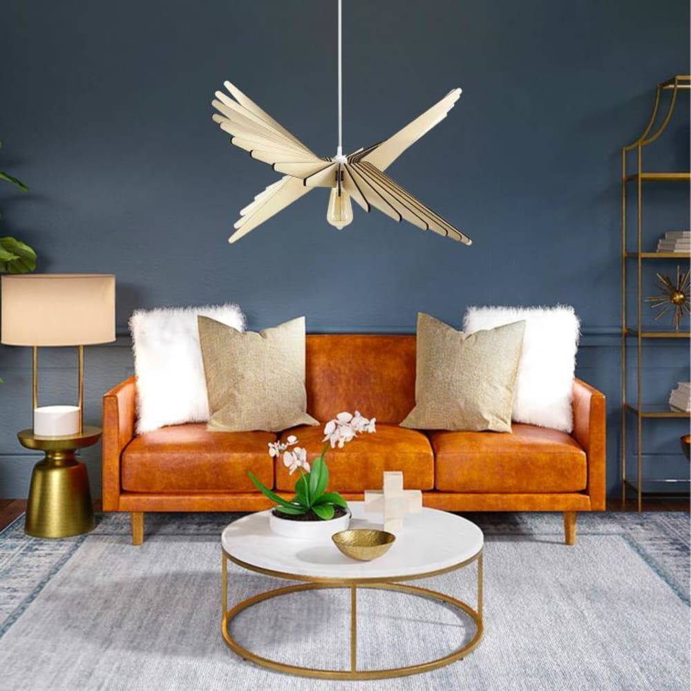 Suspension bois fsc diamètre 100cm bois — vue 4