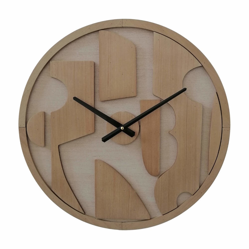 horloge murale sculptée