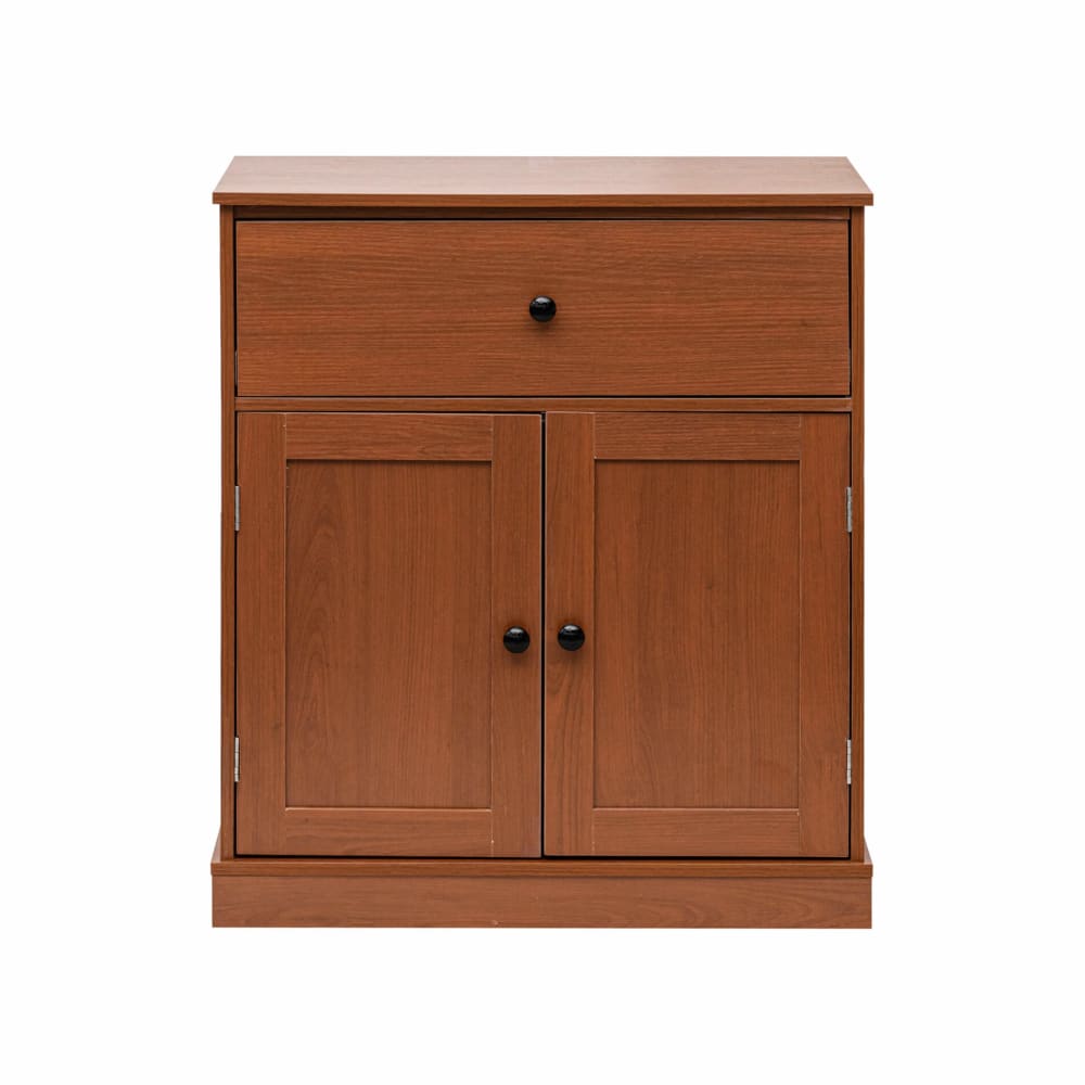 Mobili Rebecca Kommode mit 2 Schubladen und 2 Türen in brauner Spanplatte style modern - Spanplatte