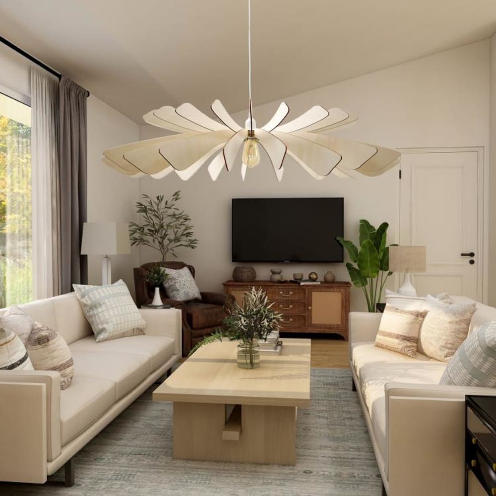 Suspension bois fsc diamètre 80cm bois