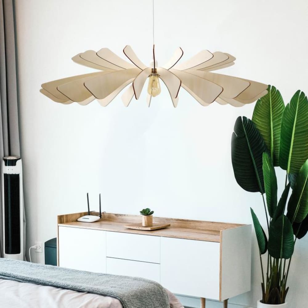 Suspension bois fsc diamètre 120cm bois - Maisons du Monde