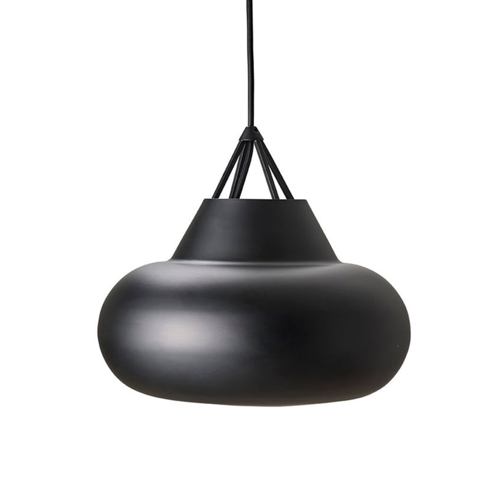 Suspension en métal noir mat