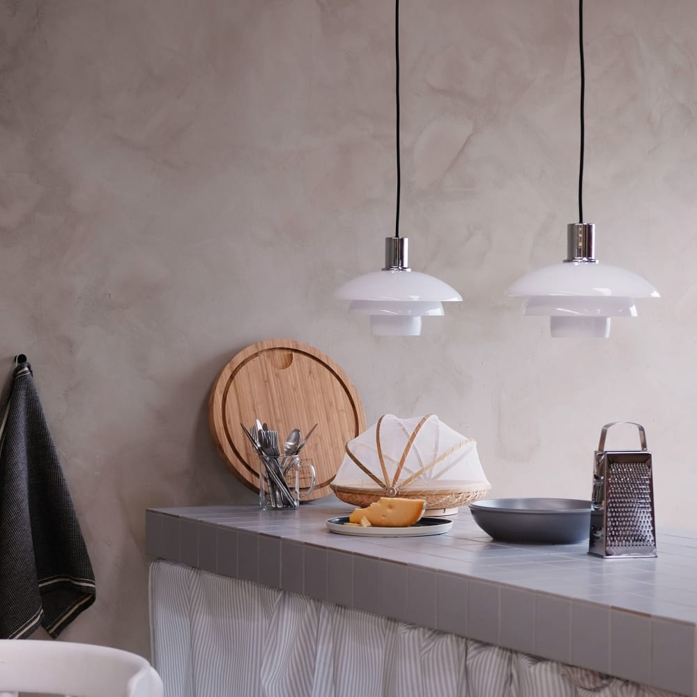 Suspension en opale blanc — vue 3