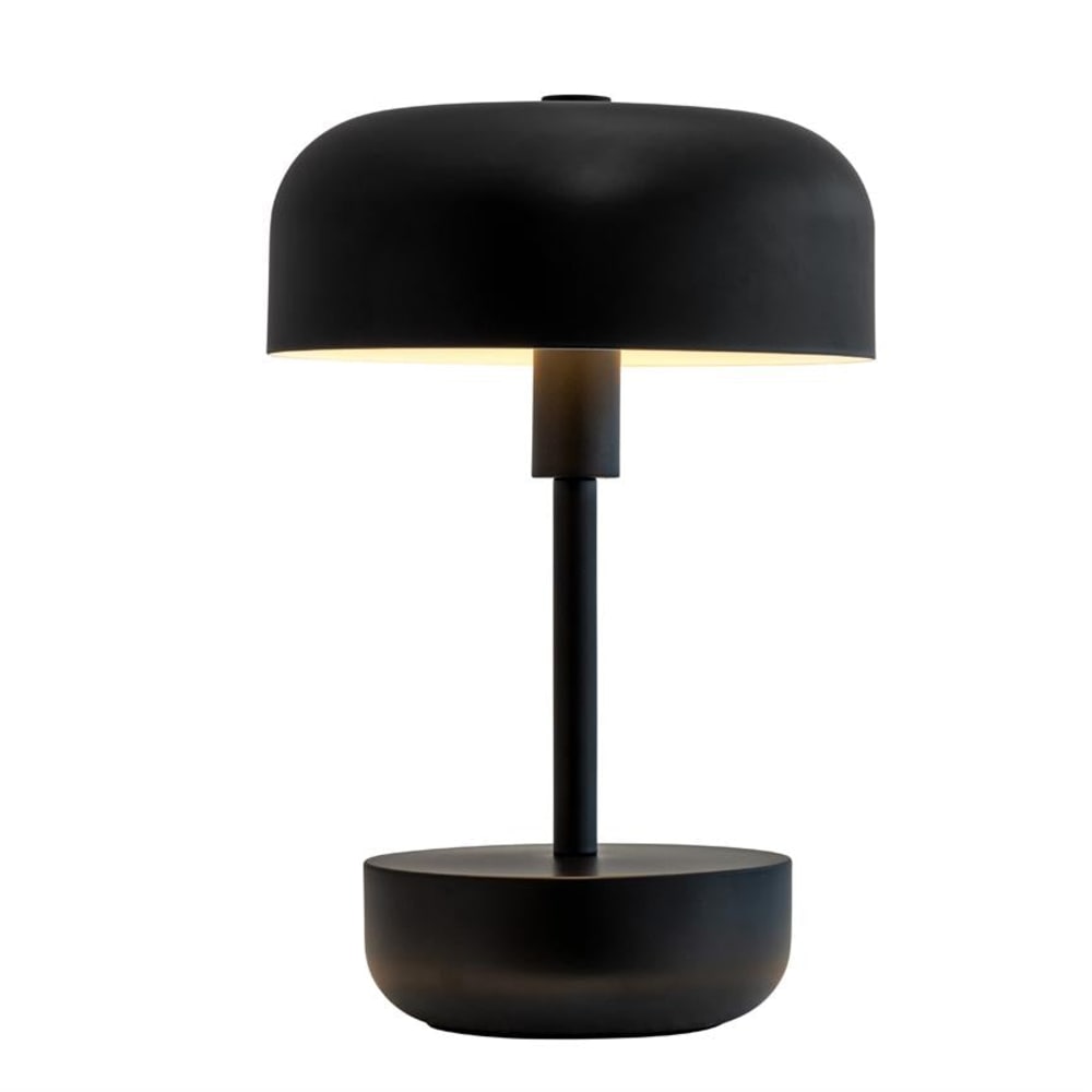Wiederaufladbare LED-Tischleuchte Metall h 25,7 cm d 17 cm,