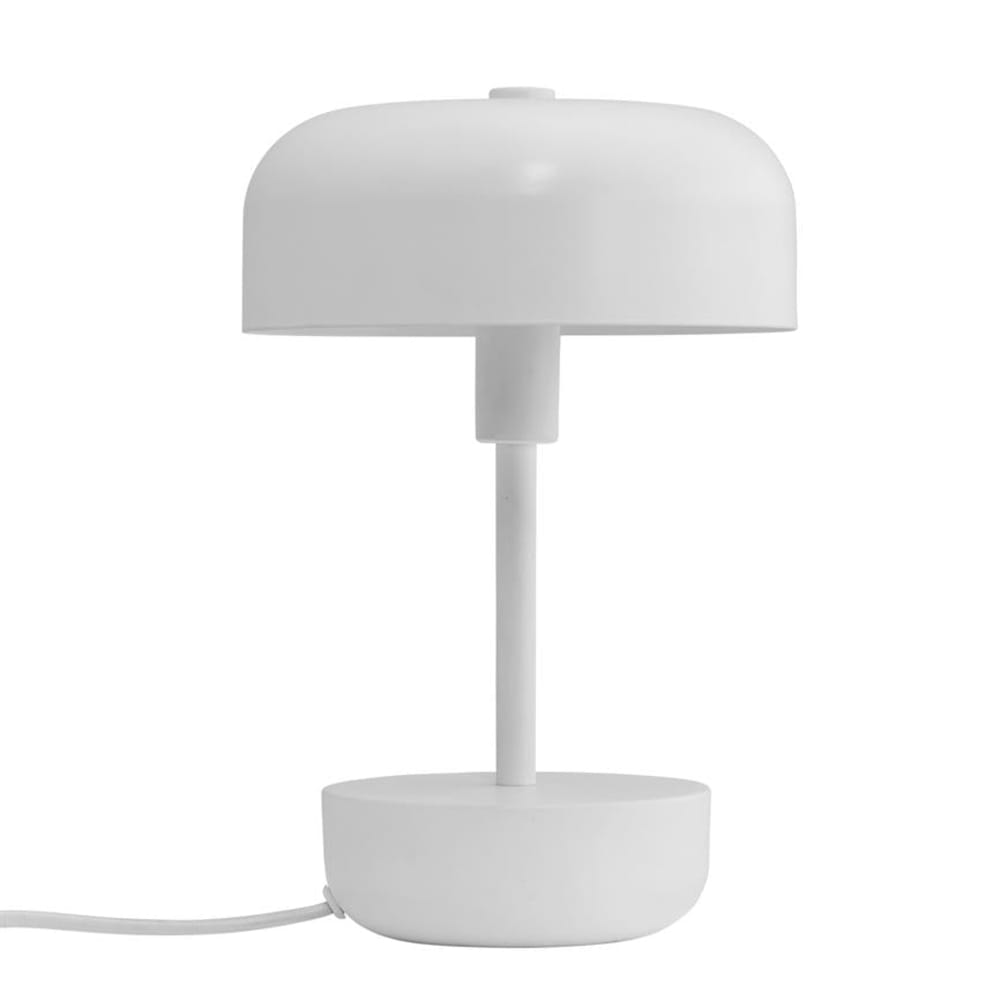 Tischleuchte Metall h 25,7 cm d 17 cm, weiß - Maisons Du Monde