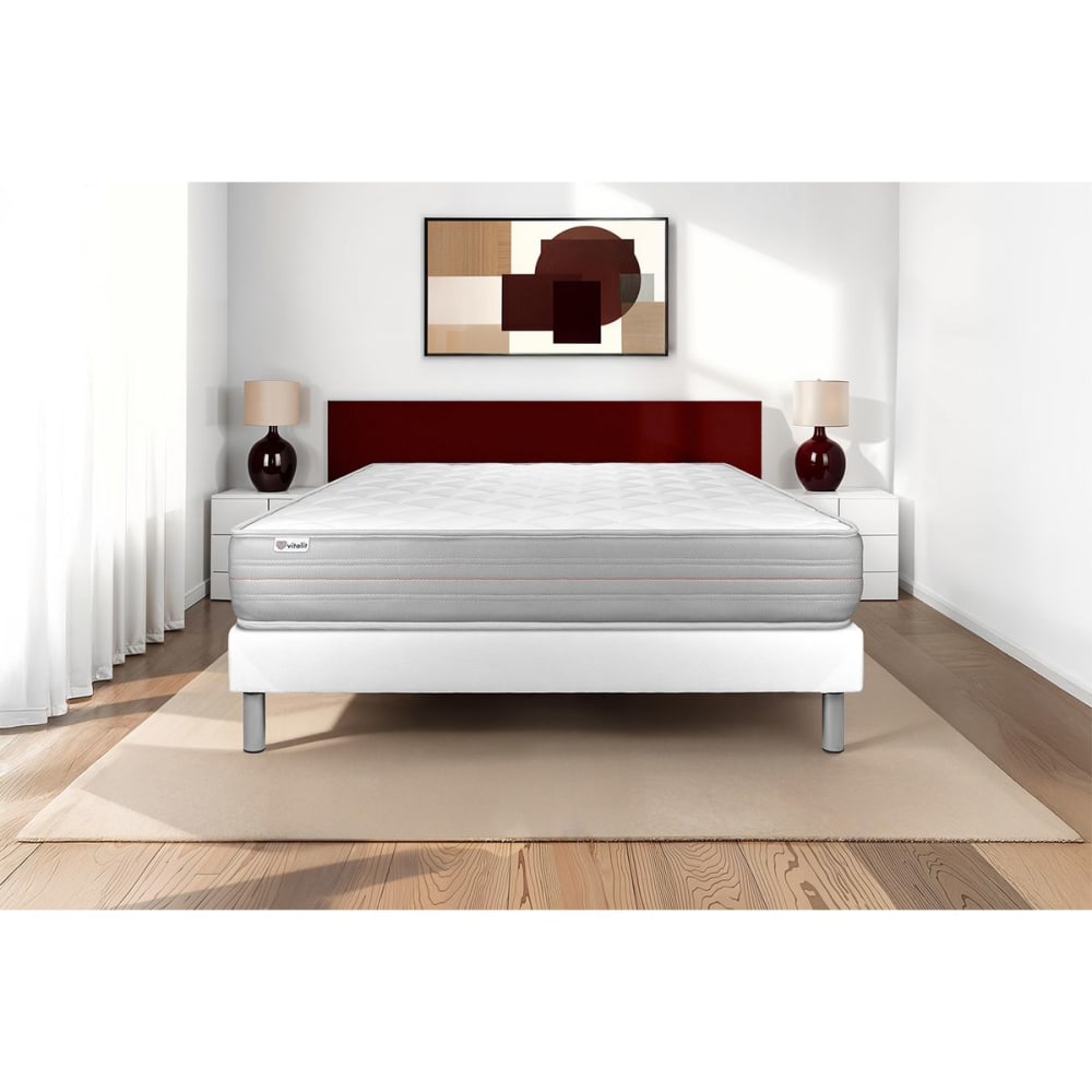Vitalit Matratze aus Polyurethan-Memory-Schaum 140 x 190 cm, weiß style modern - Stoff