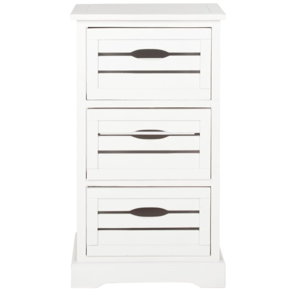 Safavieh Schränk aus Kiefer/Mdf, Weiß style modern Beige Holz