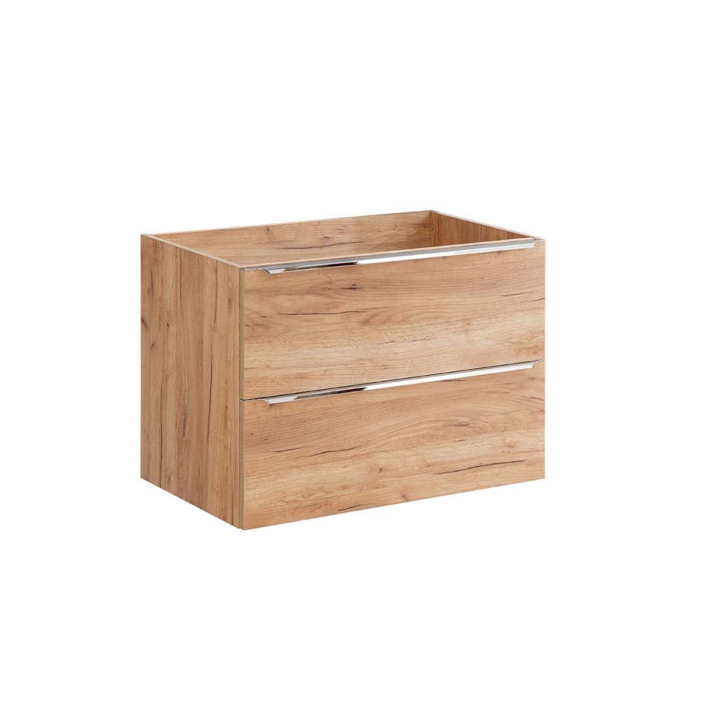 Petits meubles Waschtischunterschrank 80cm Laminierte Platten Holz Braun Spanplatte